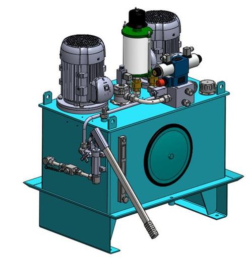 机械-液压动力组设备3d模型下载_三维模型_solidworks模型 - 制造云